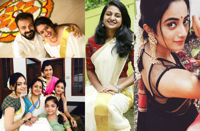 malayalam actors, malayalam actress, onam, onam 2017;