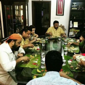 mohanlal, onam 2017, mohanlal onam, sameer hamsa, suchithra mohanlal, mohanlal friends