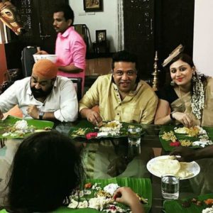 mohanlal, onam 2017, mohanlal onam, sameer hamsa, suchithra mohanlal, mohanlal friends