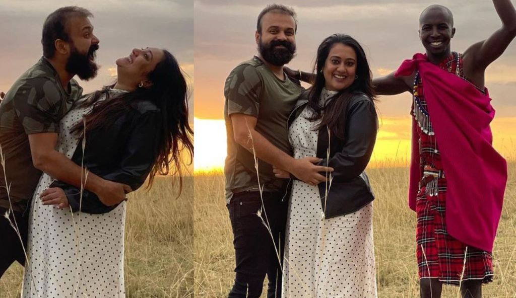 Kunchako boban posted pics with priya from keniyan tour