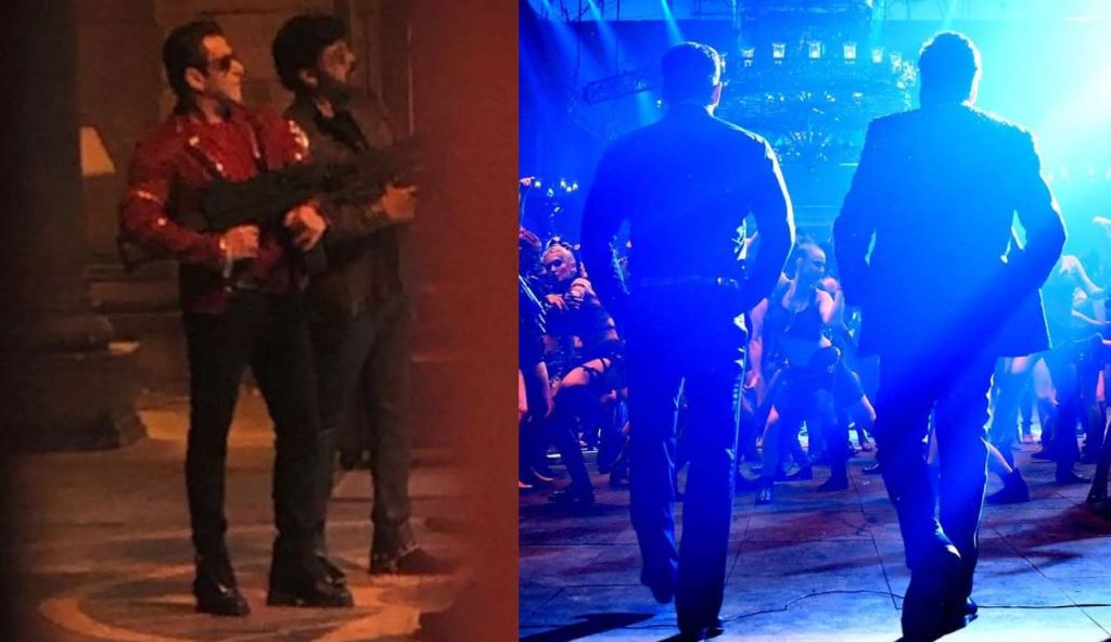 salman khan became part of chiranjeevi's god father; stills goes viral